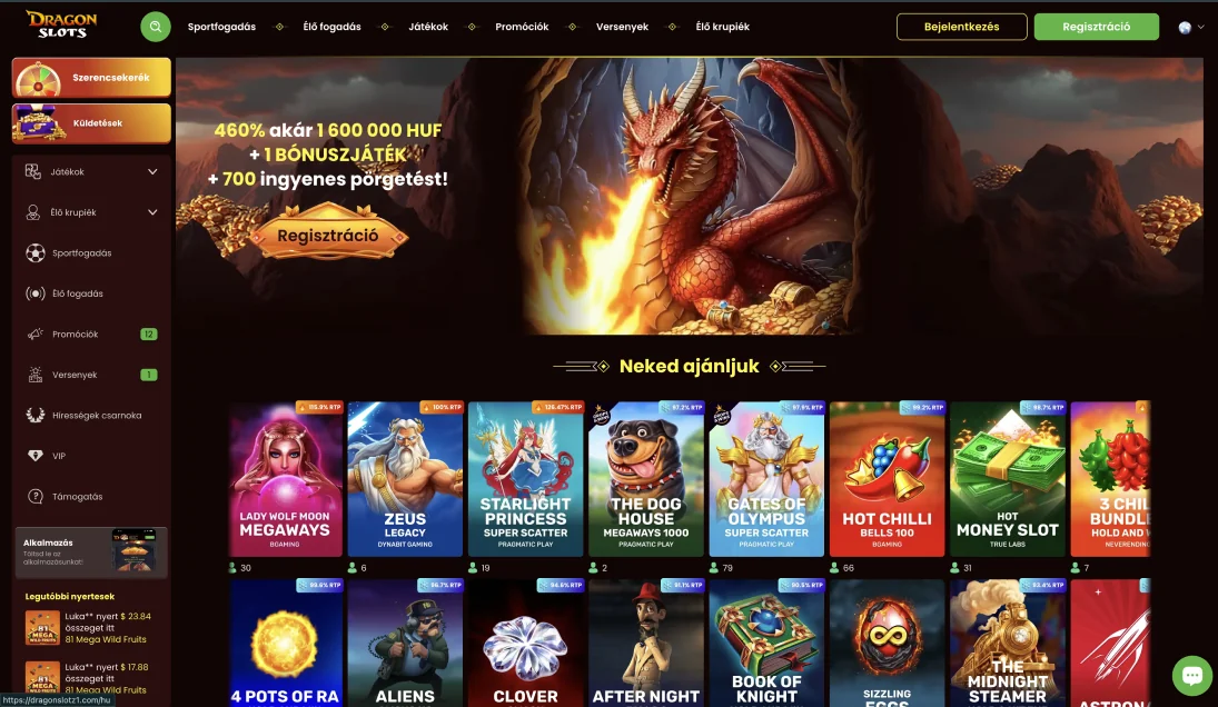 Dragon Slots kaszinó Dragon Slots kaszinó